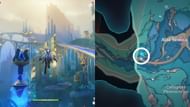 Beside teleport waypoint (Image via HoYoverse)